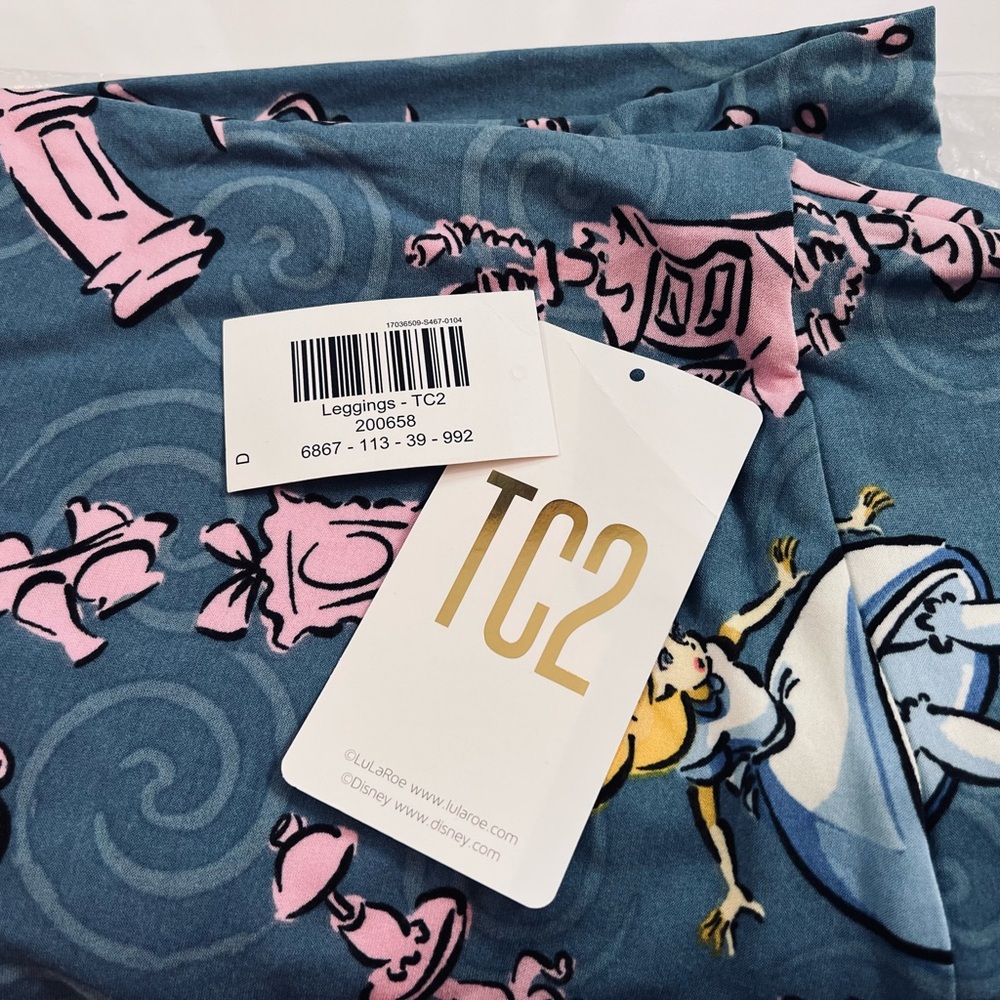 Lularoe TC2 Disney Alice in Wonderland leggings. New in package.